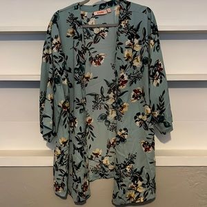 Evri green and floral cover